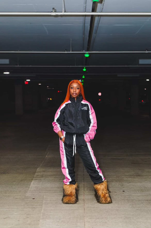 STRIPED WINDBREAKER TRACKPANTS