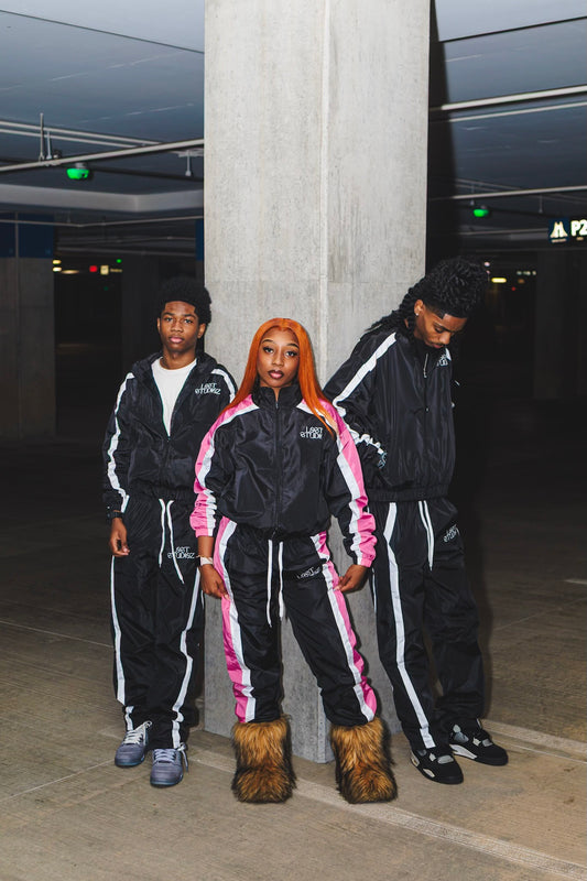 STRIPED WINDBREAKER TRACKPANTS