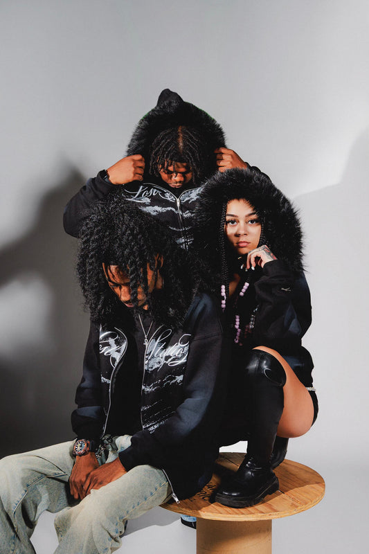 LOST VALLEY FUR HOODIE